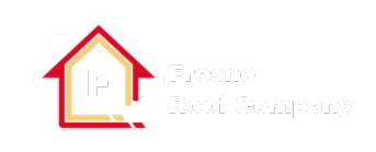 Logototo Fresno Roof Company logo white